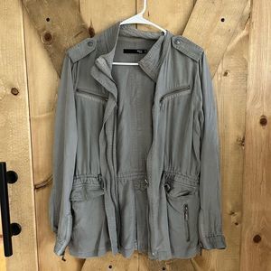 MAX JEANS || Grey 100% Tensel Utility Jacket